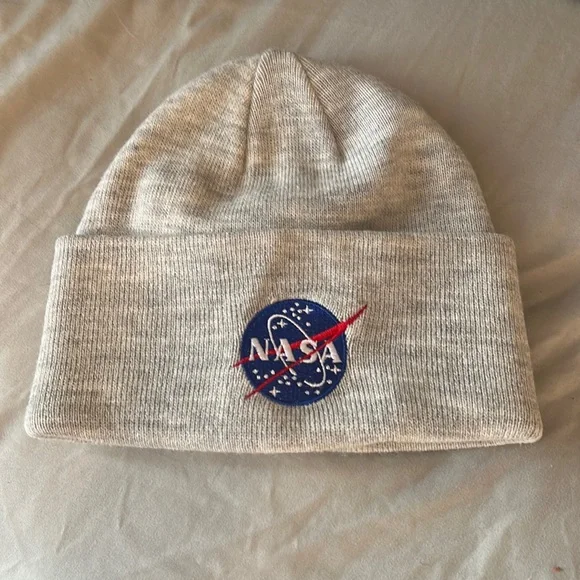 Gray NASA Beanie - Picture 1 of 4